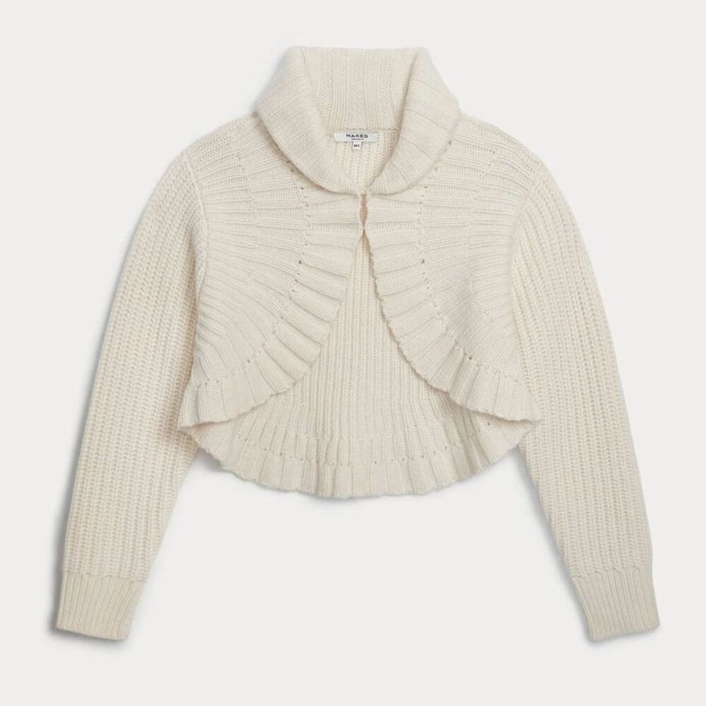 Naked Cashmere Daphne Cashmere Shrug in Ecru - XS/S Orig. $495